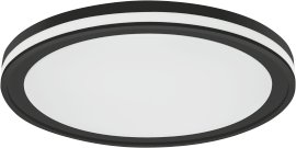 LEDVANCE WIFI SMART + OBRIS Circle LED-Deckenleuchte RGBW 46x46 cm, schwarz/weiß