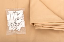 WINDHAGER Sonnensegel-Seilspanntechnik Gewebe, sand