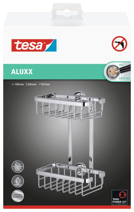 TESA Ablagekorb Aluxx 2-Fach
