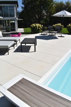 EBENSEER Gartenplatte Kreativ Weißsee 60x40x3 cm (LxBxH)