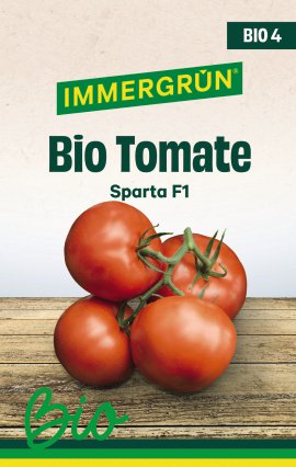 IMMERGRÜN Tütensamen BIO Tomate Sparta F1 poliert