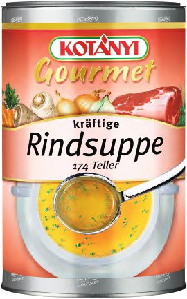 KOTÁNYI Rindsuppe kräftig 1 kg/Pappdose 1690 ml