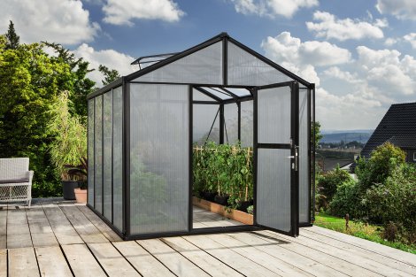 VITAVIA Gewächshaus Zeus 8100 HKP 16 mm Schwarz
