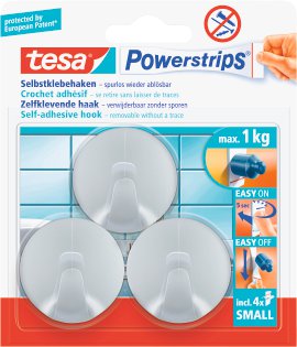 TESA Powerstrips Haken small rund