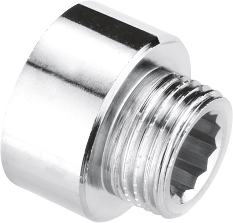 CORNAT Übergangsstück Chrom 3/4" IG 1/2" AG
