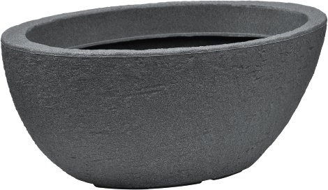 LIENBACHER Schale Stone Anthrazit 60x35x23 cm