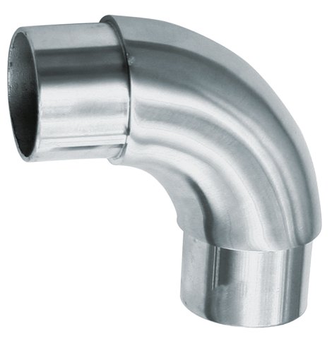 ALPERTEC 90°-Rohrverbinder Edelstahl Ø 42,4x2 mm