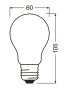 OSRAM LED-Birne UE Classic 40 E27 Matt Warmweiß 2,5W