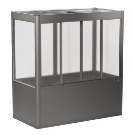 BIOHORT Gewächshaus Florentina Maxi 2x1 Quarzgrau-Metallic