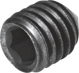 SUKI Gewindestift verzinkt gehärtet DIN914/4027 M5x10 mm, 6 Stk.