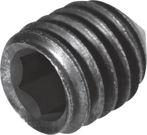 SUKI Gewindestift verzinkt gehärtet DIN914/4027 M5x10 mm, 6 Stk.